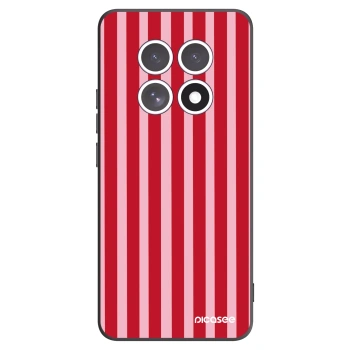Picasee Μαύρη θήκη σιλικόνης για Xiaomi Redmi Note 15 4G - Lines red
