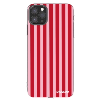 Picasee διαφανής θήκη σιλικόνης Apple iPhone 11 Pro Max - Lines red