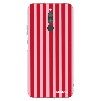 Picasee διαφανής θήκη σιλικόνης Xiaomi Redmi 8 - Lines red