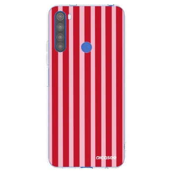 Picasee διαφανής θήκη σιλικόνης Xiaomi Redmi Note 8T - Lines red