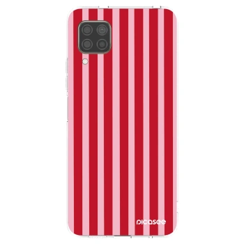 Picasee διαφανής θήκη σιλικόνης Huawei P40 Lite - Lines red
