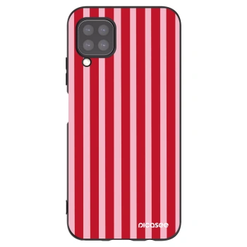 Picasee Μαύρη θήκη σιλικόνης για Huawei P40 Lite - Lines red