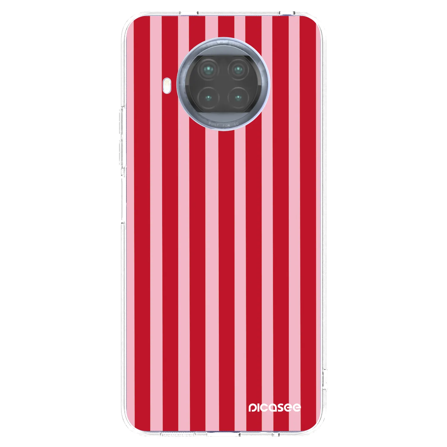 Picasee διαφανής θήκη σιλικόνης Xiaomi Mi 10T Lite - Lines red