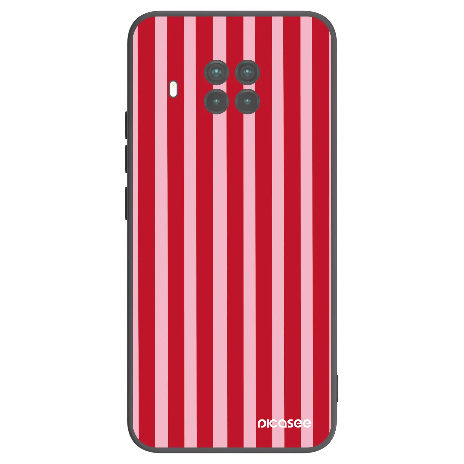 Picasee Μαύρη θήκη σιλικόνης για Xiaomi Mi 10T Lite - Lines red