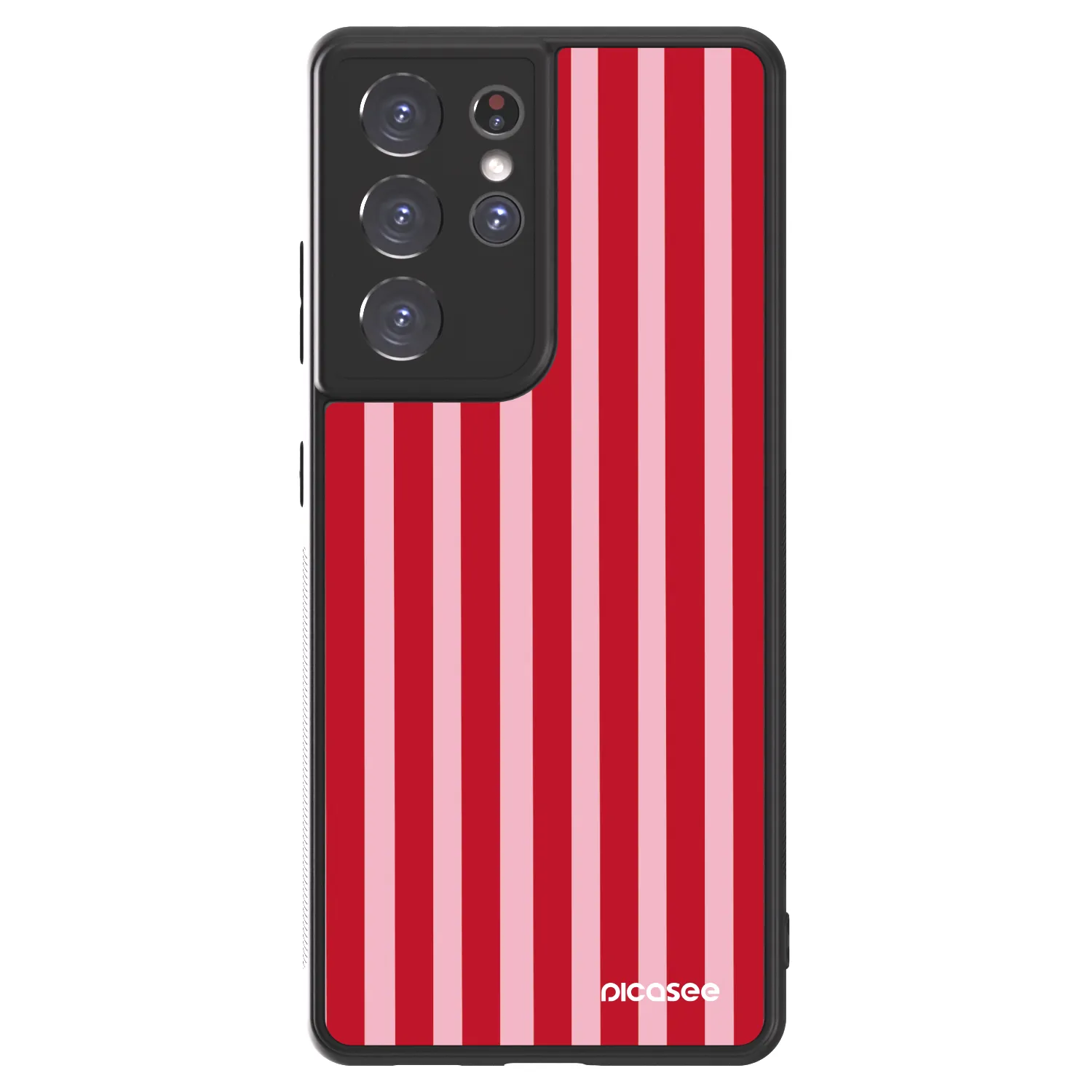 Picasee ULTIMATE CASE για Samsung Galaxy S21 Ultra 5G G998B - Lines red