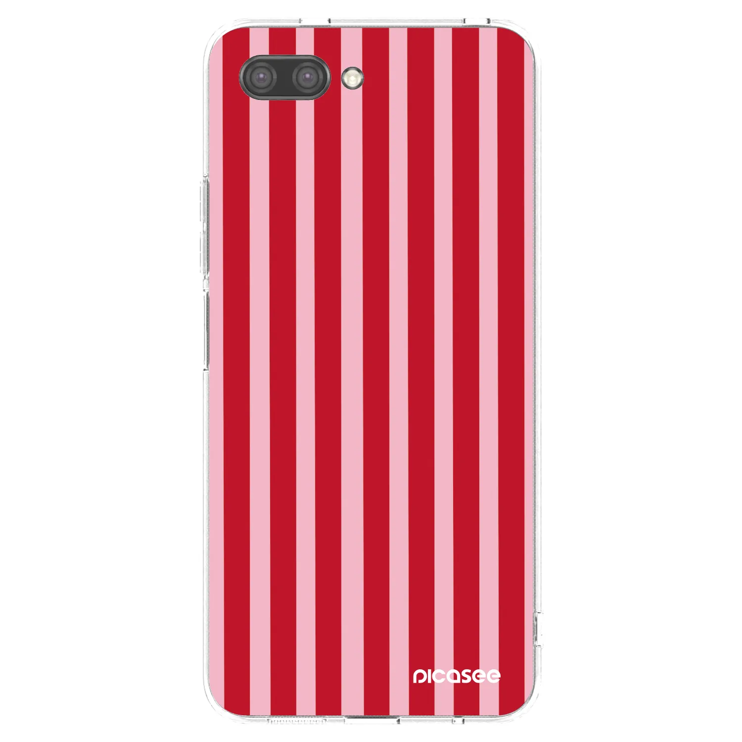 Picasee διαφανής θήκη σιλικόνης Honor 10 - Lines red