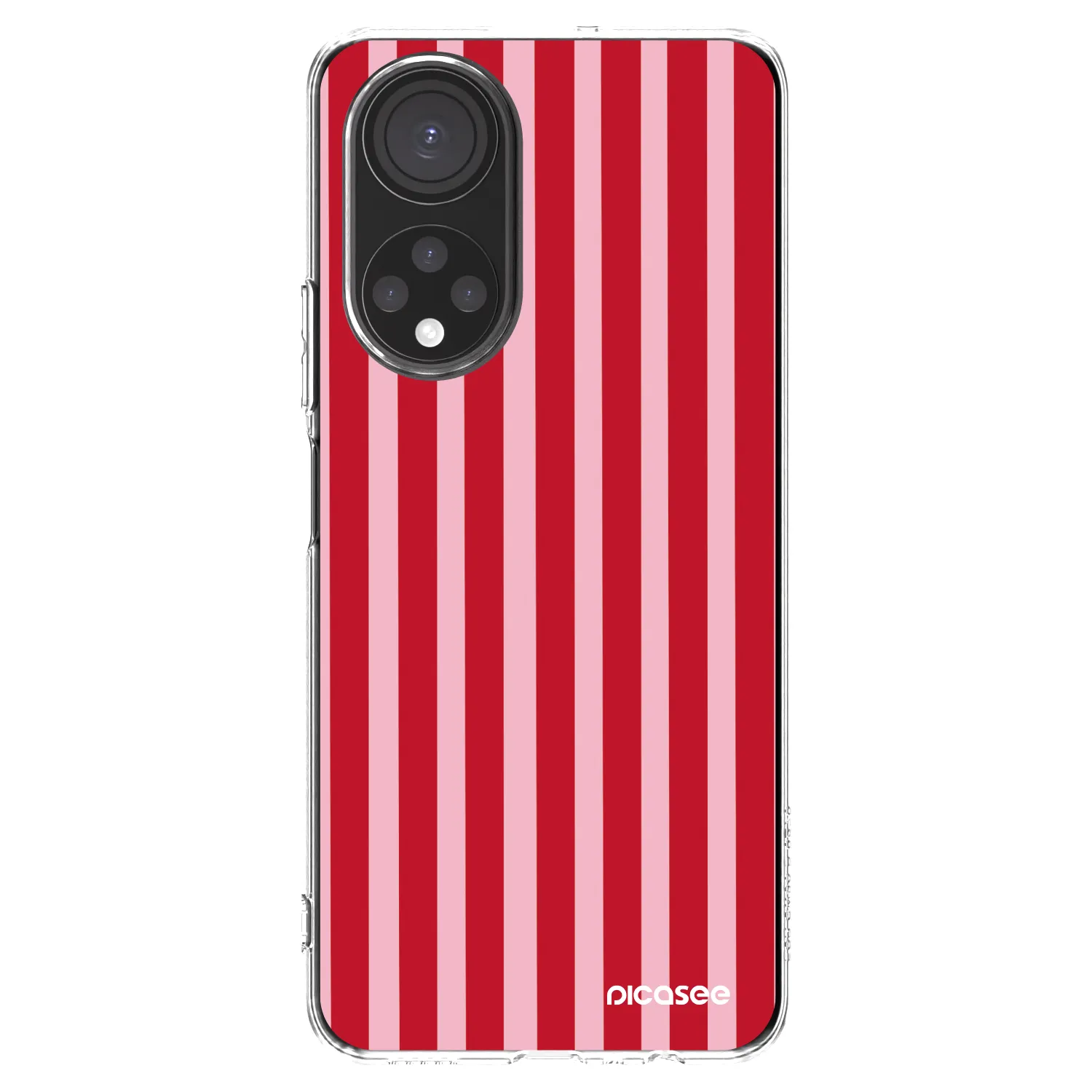 Picasee διαφανής θήκη σιλικόνης Honor X7 - Lines red