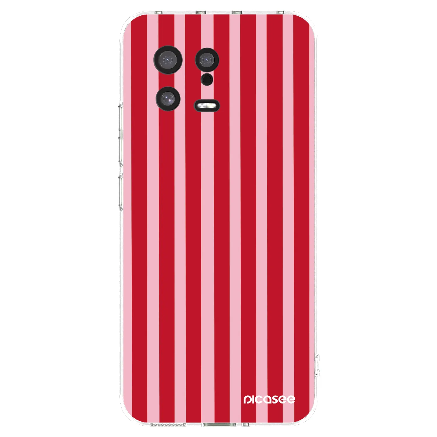 Picasee διαφανής θήκη σιλικόνης Xiaomi 13 - Lines red