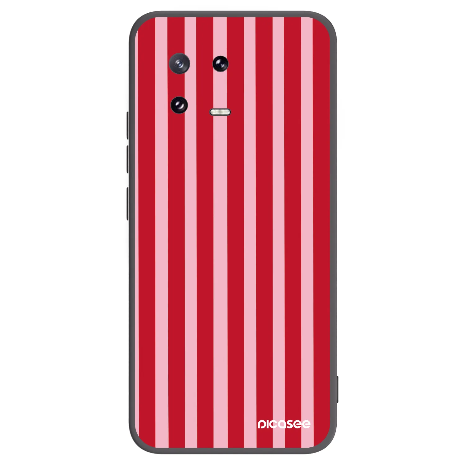 Picasee Μαύρη θήκη σιλικόνης για Xiaomi 13 Pro - Lines red