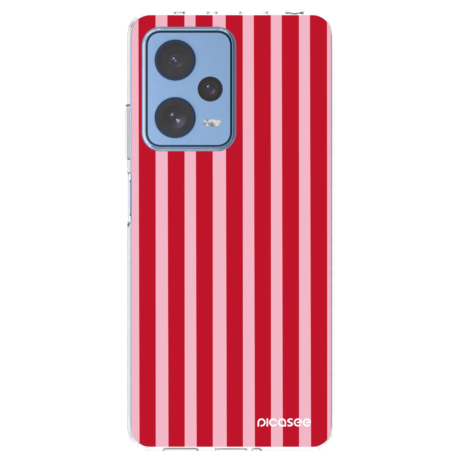 Picasee διαφανής θήκη σιλικόνης Xiaomi Redmi Note 12 Pro 5G - Lines red