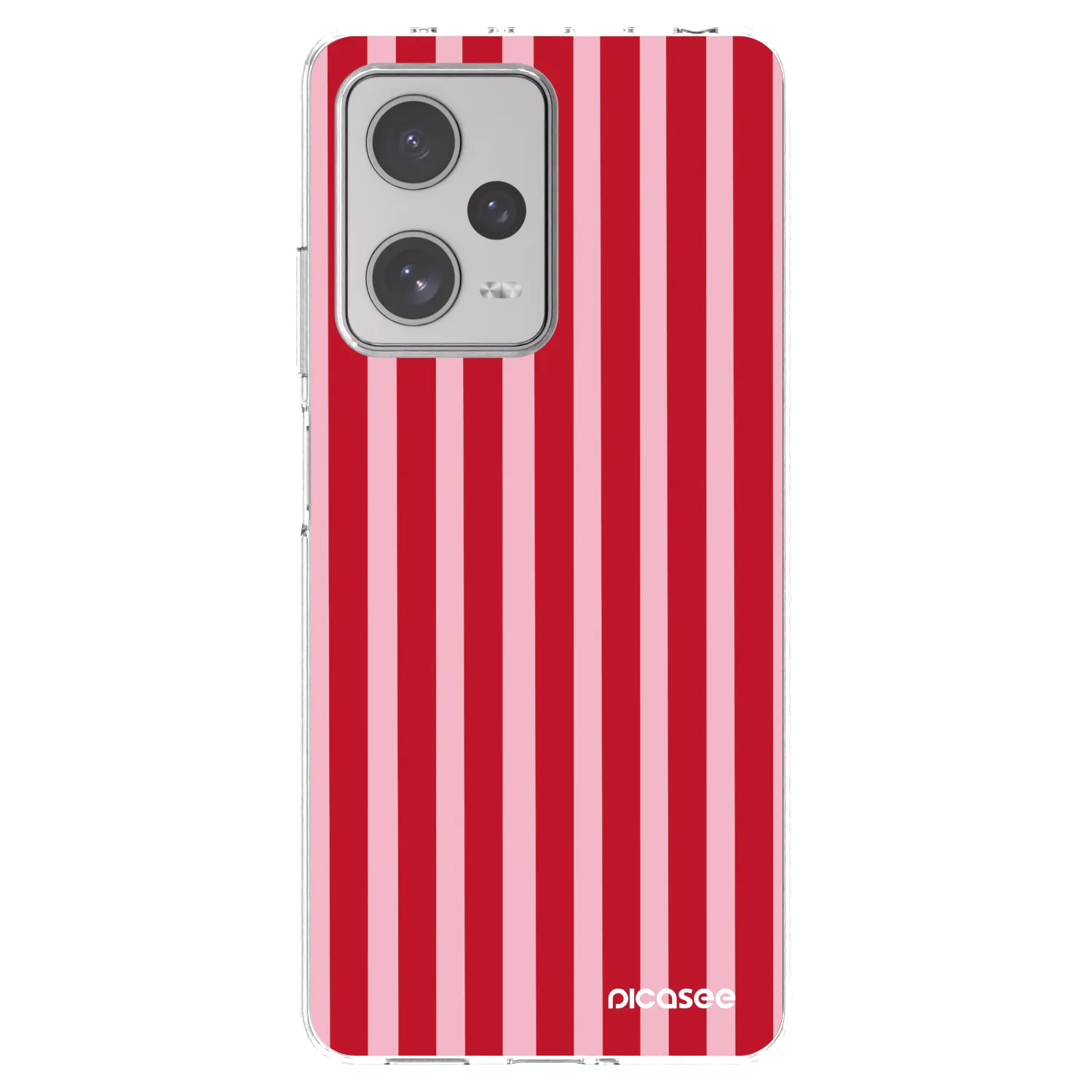 Picasee διαφανής θήκη σιλικόνης Xiaomi Redmi Note 12 Pro+ 5G - Lines red