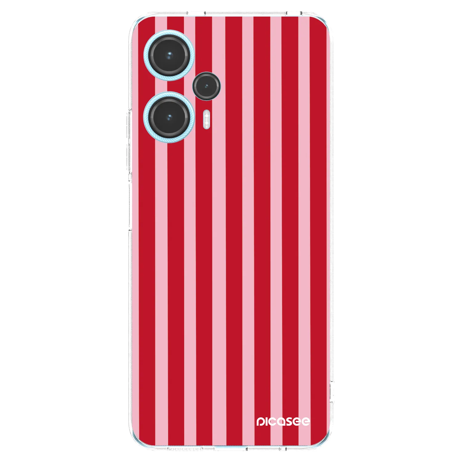 Picasee διαφανής θήκη σιλικόνης Xiaomi Poco F5 - Lines red