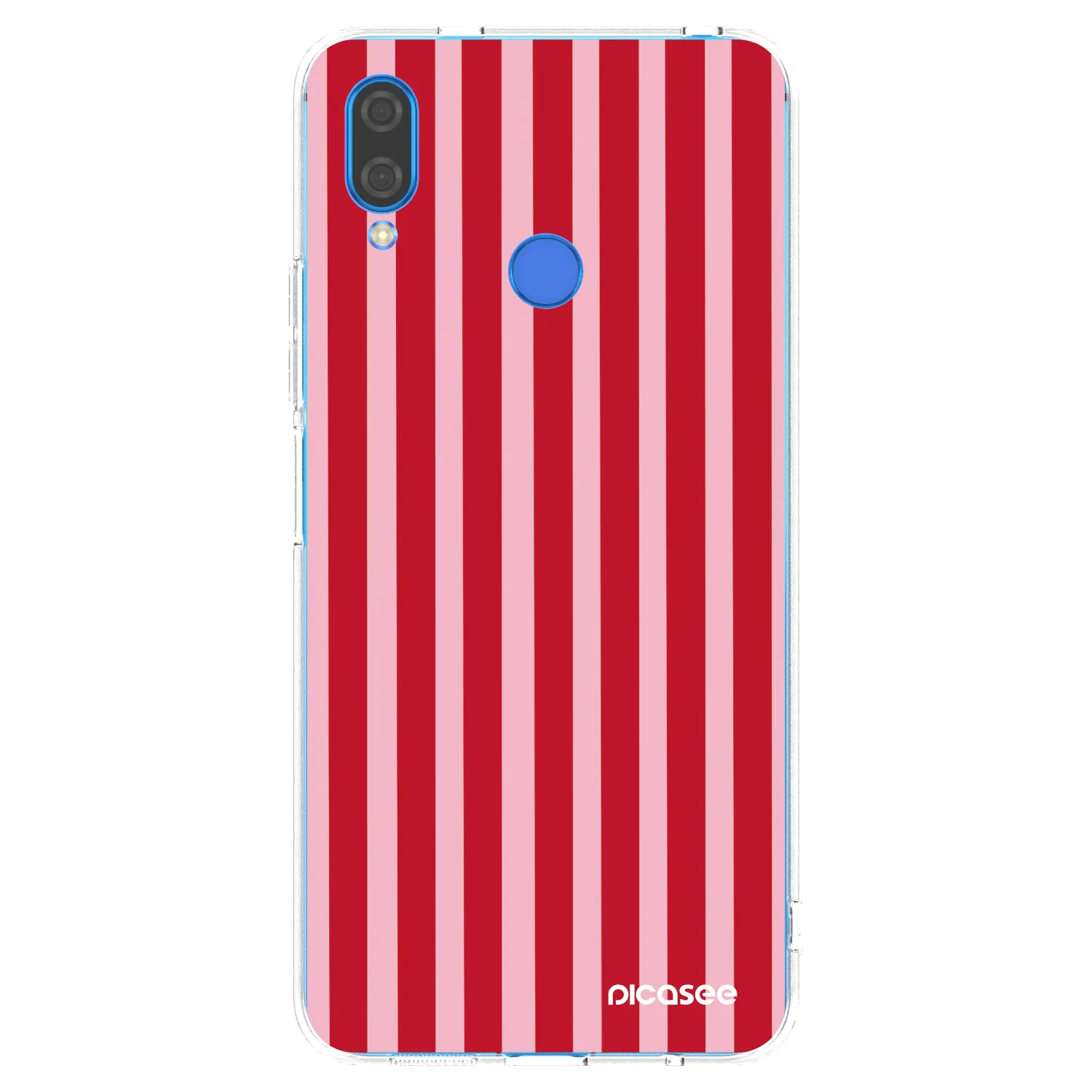 Picasee διαφανής θήκη σιλικόνης Huawei Nova 3 - Lines red