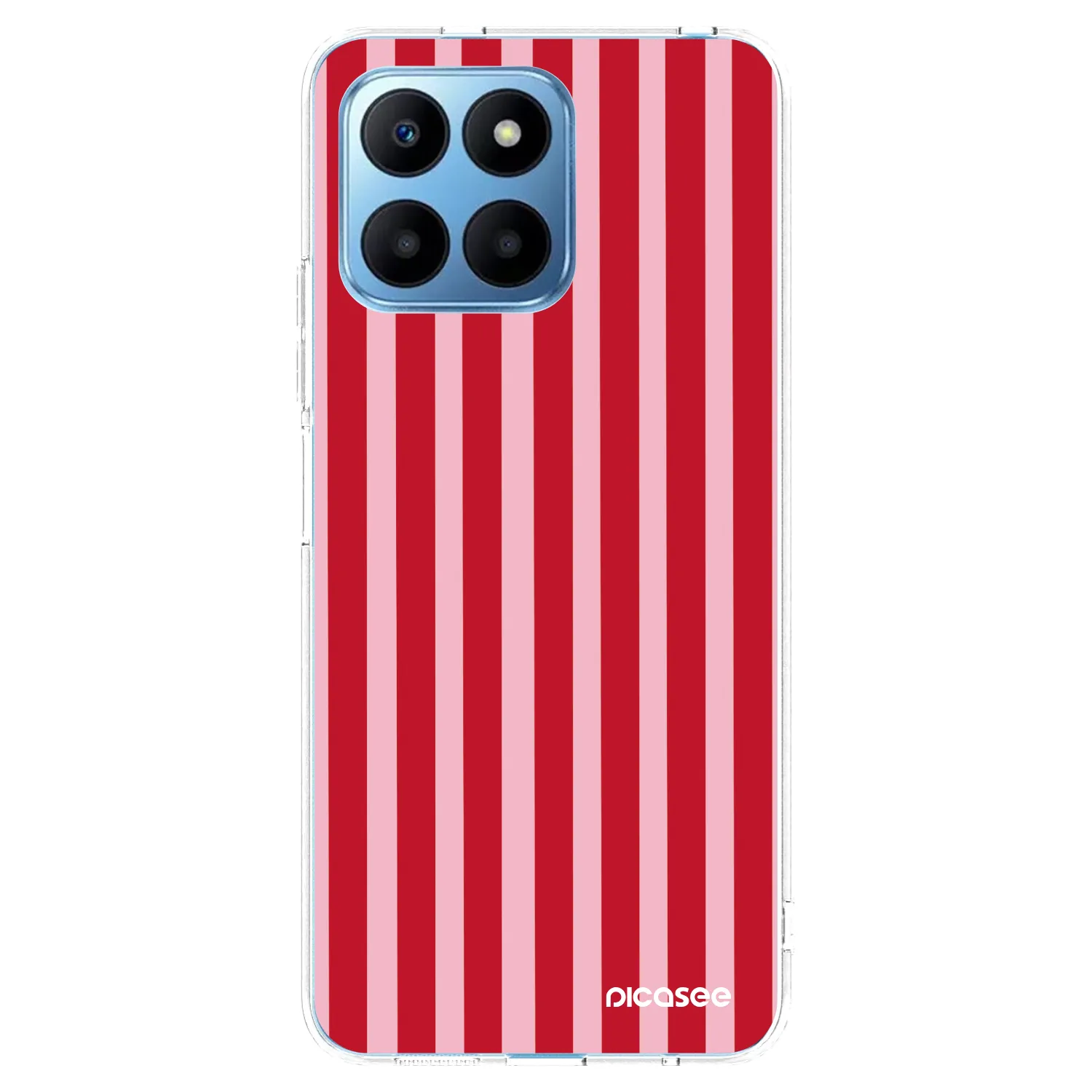 Picasee διαφανής θήκη σιλικόνης Honor 70 Lite - Lines red