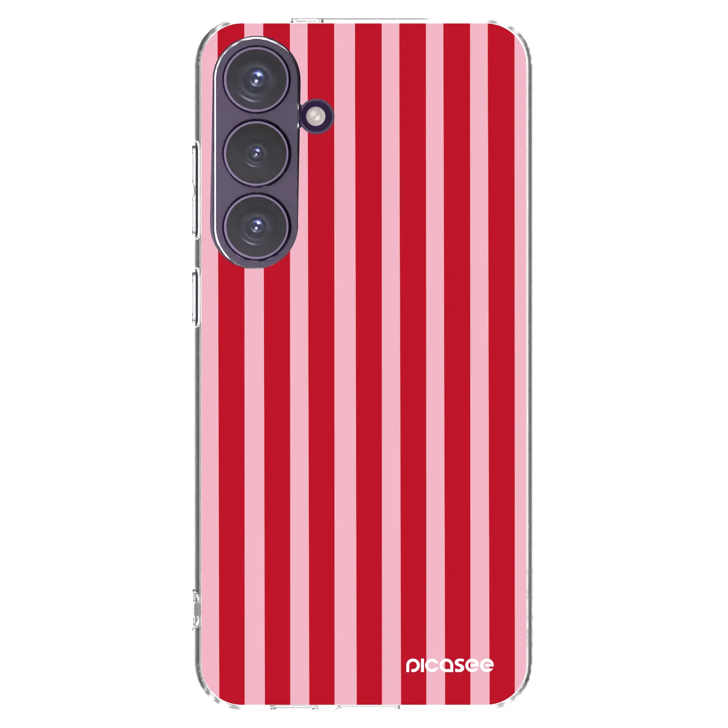 Picasee διαφανής θήκη σιλικόνης Samsung Galaxy S24+ S926B 5G - Lines red