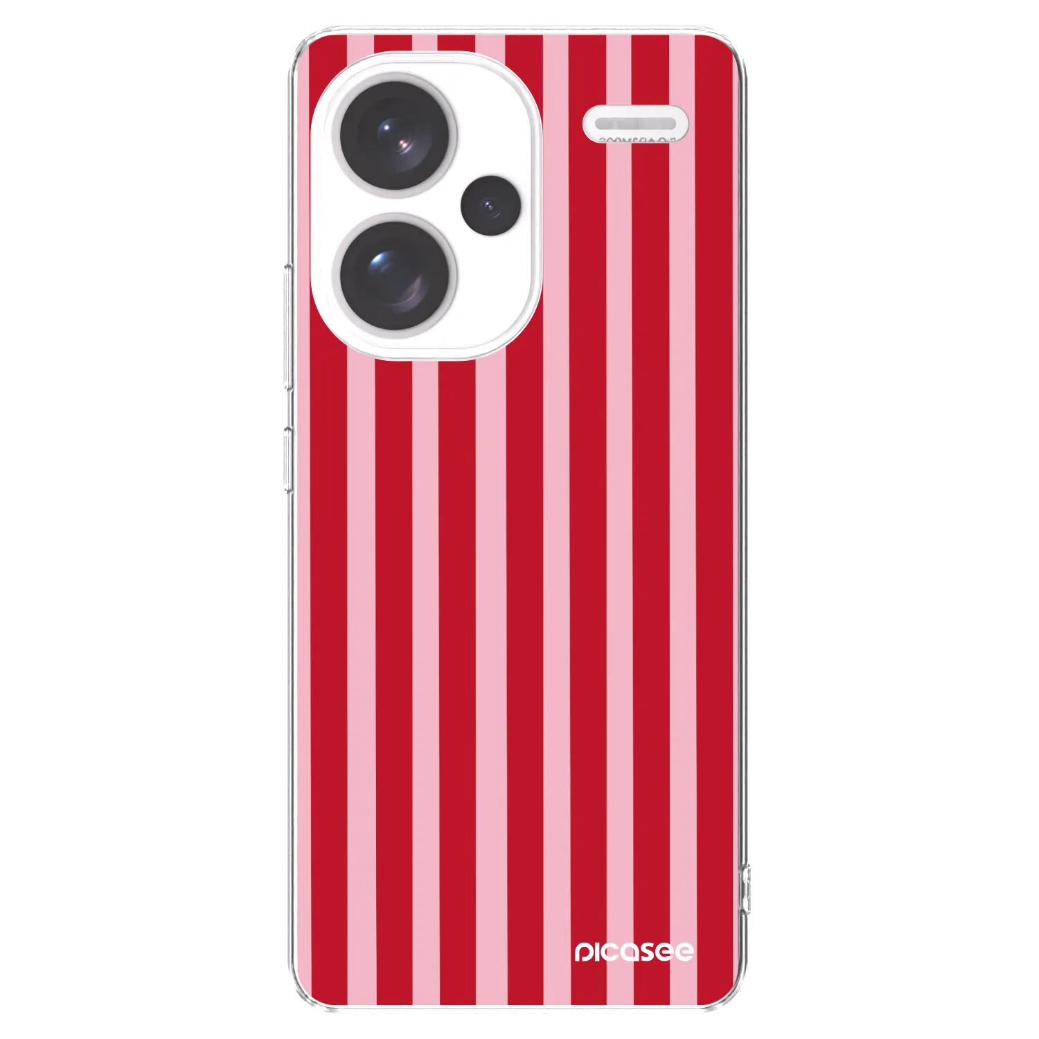 Picasee διαφανής θήκη σιλικόνης Xiaomi Redmi Note 13 Pro+ 5G - Lines red