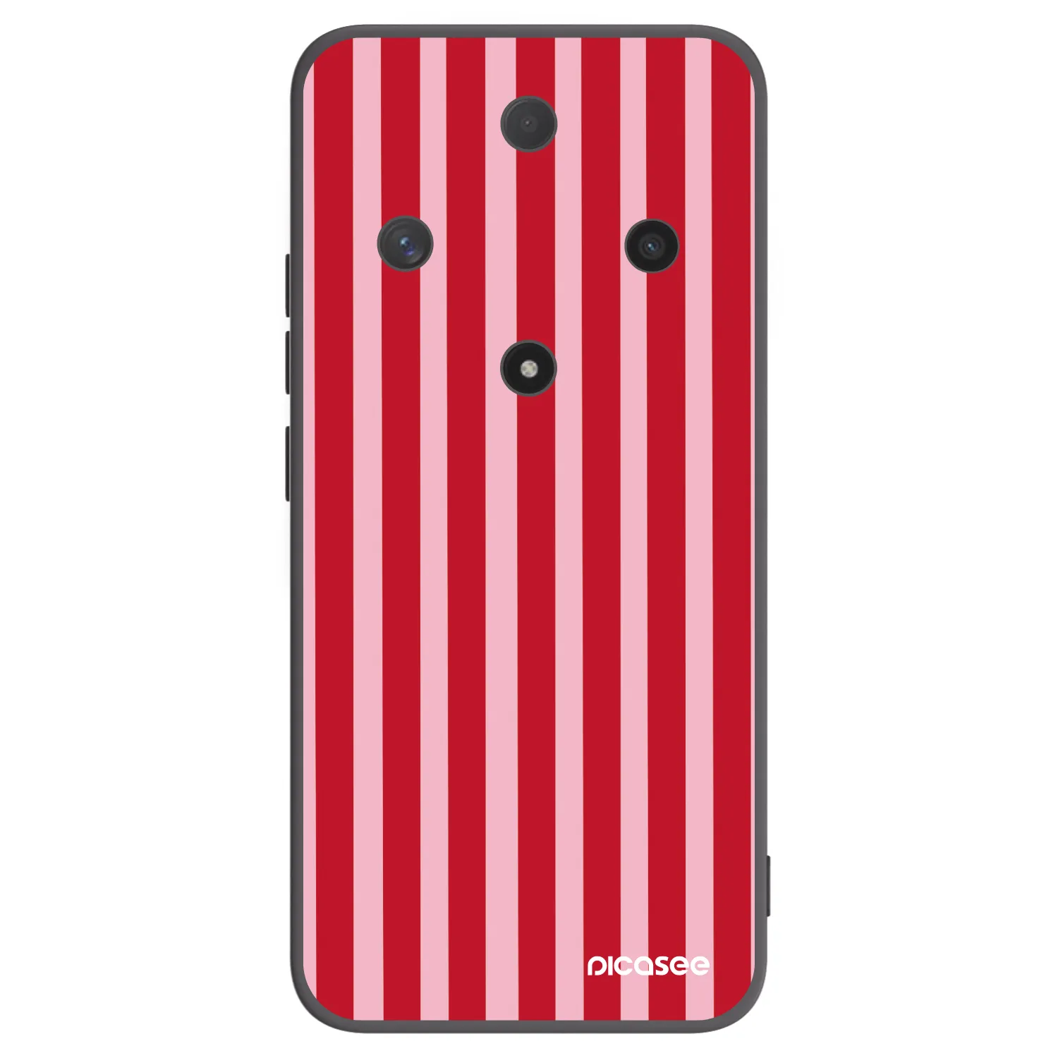 Picasee Μαύρη θήκη σιλικόνης για Honor Magic6 Lite 5G - Lines red