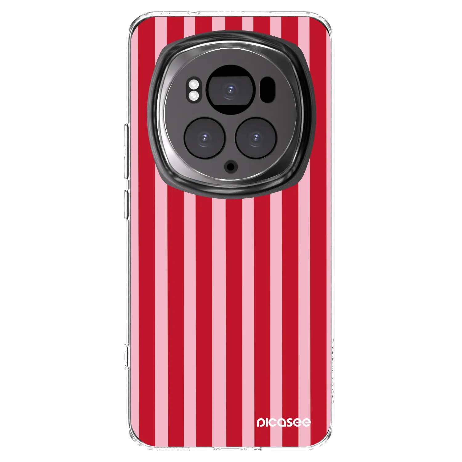 Picasee διαφανής θήκη σιλικόνης Honor Magic6 Pro - Lines red