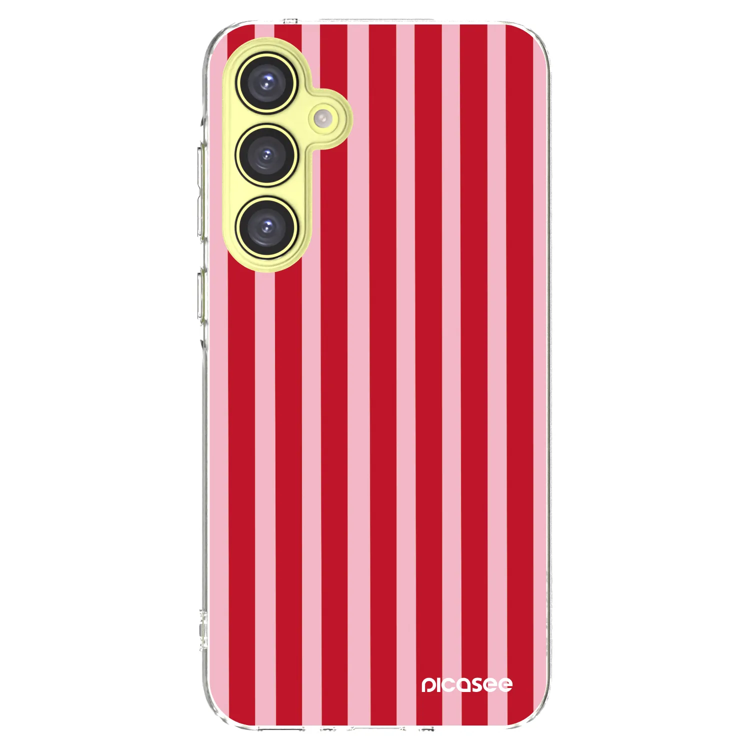 Picasee διαφανής θήκη σιλικόνης Samsung Galaxy A35 5G A356B - Lines red