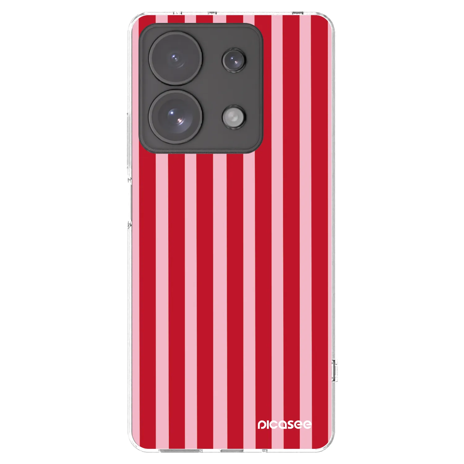 Picasee διαφανής θήκη σιλικόνης Xiaomi Redmi Note 13 Pro 4G - Lines red