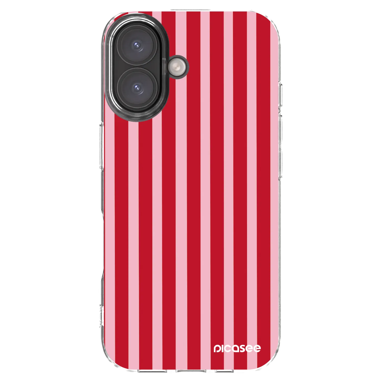 Picasee διαφανής θήκη σιλικόνης Apple iPhone 16 - Lines red