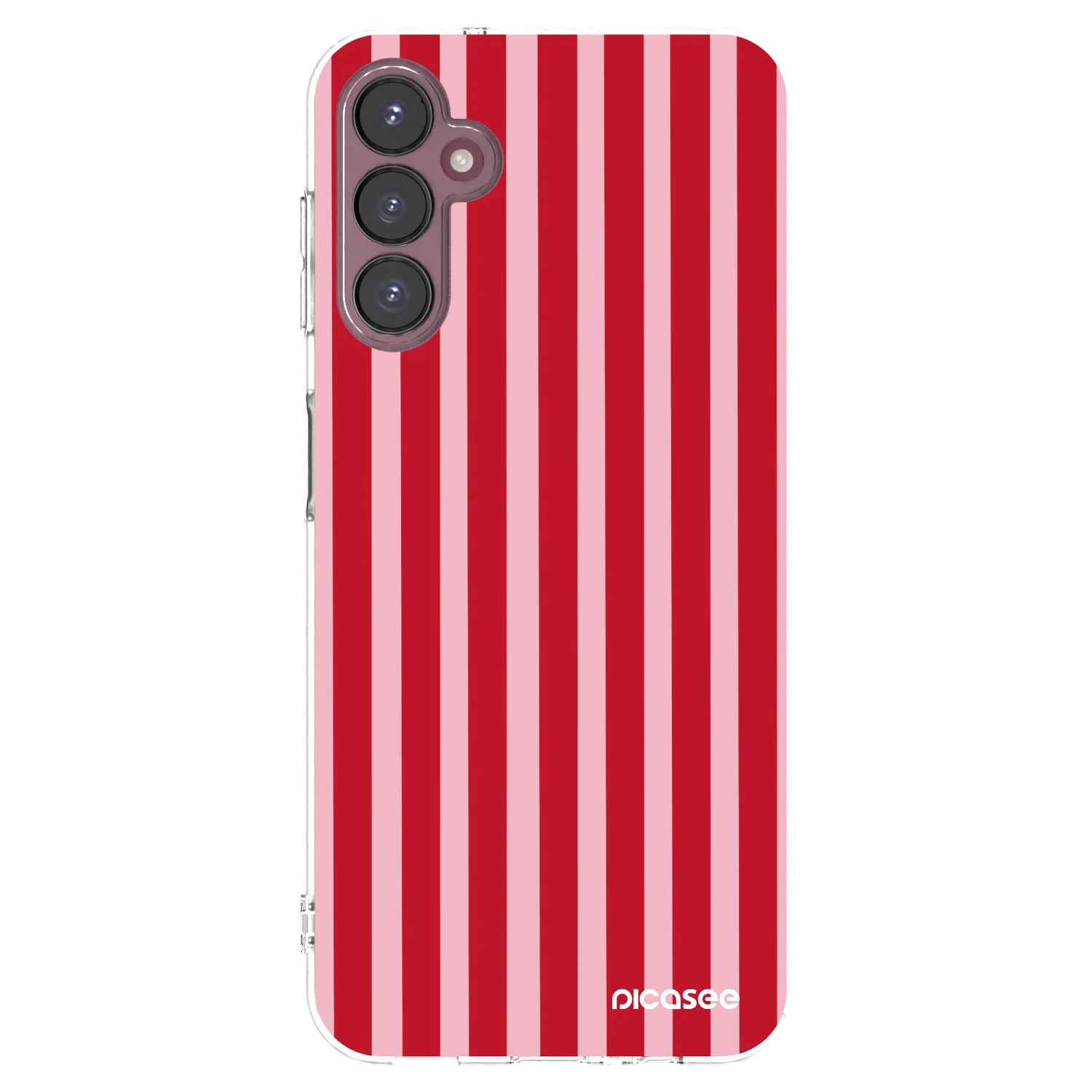 Picasee διαφανής θήκη σιλικόνης Samsung Galaxy A05s A057G - Lines red