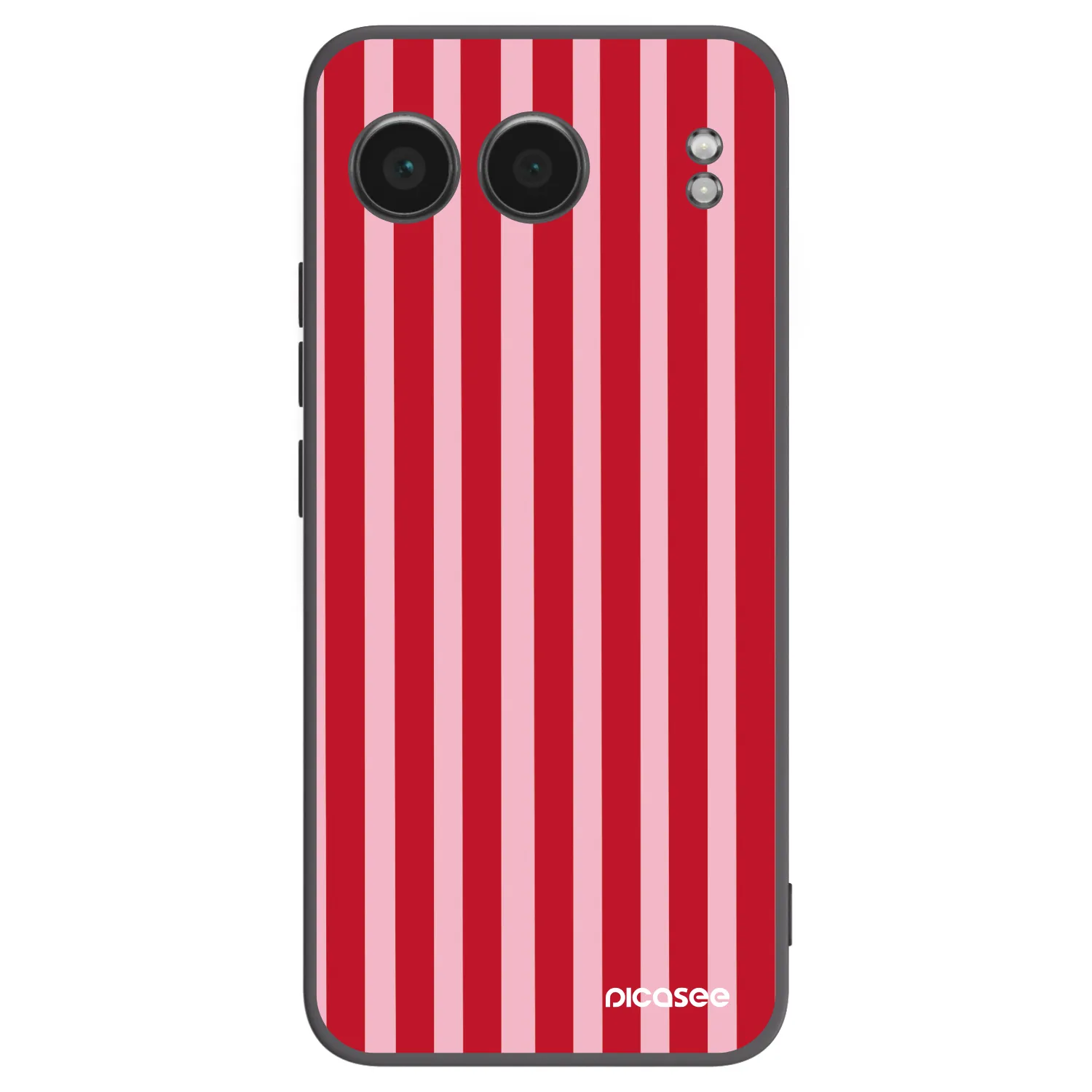 Picasee Μαύρη θήκη σιλικόνης για OnePlus Nord 4 - Lines red