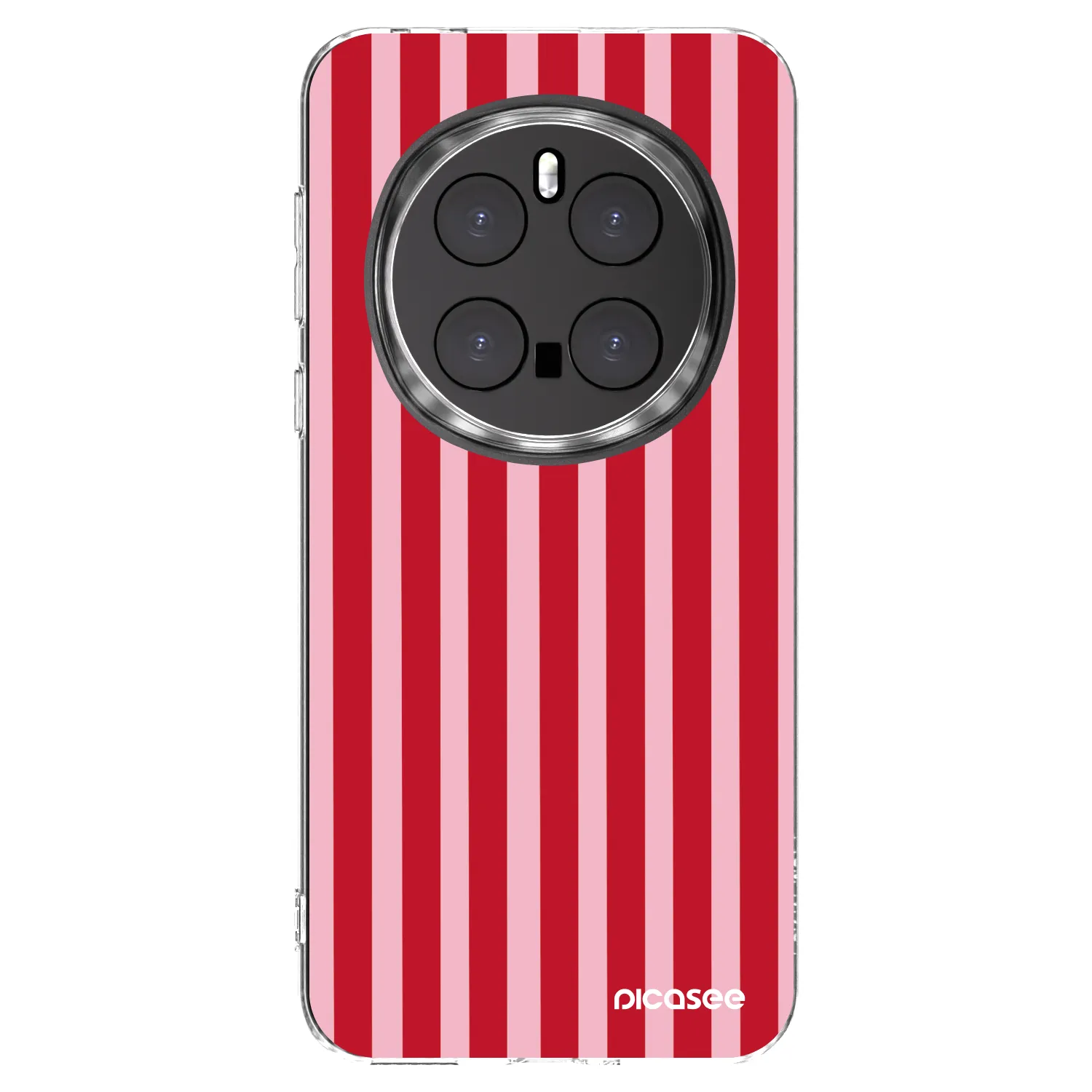 Picasee διαφανής θήκη σιλικόνης Honor Magic7 Pro 5G - Lines red