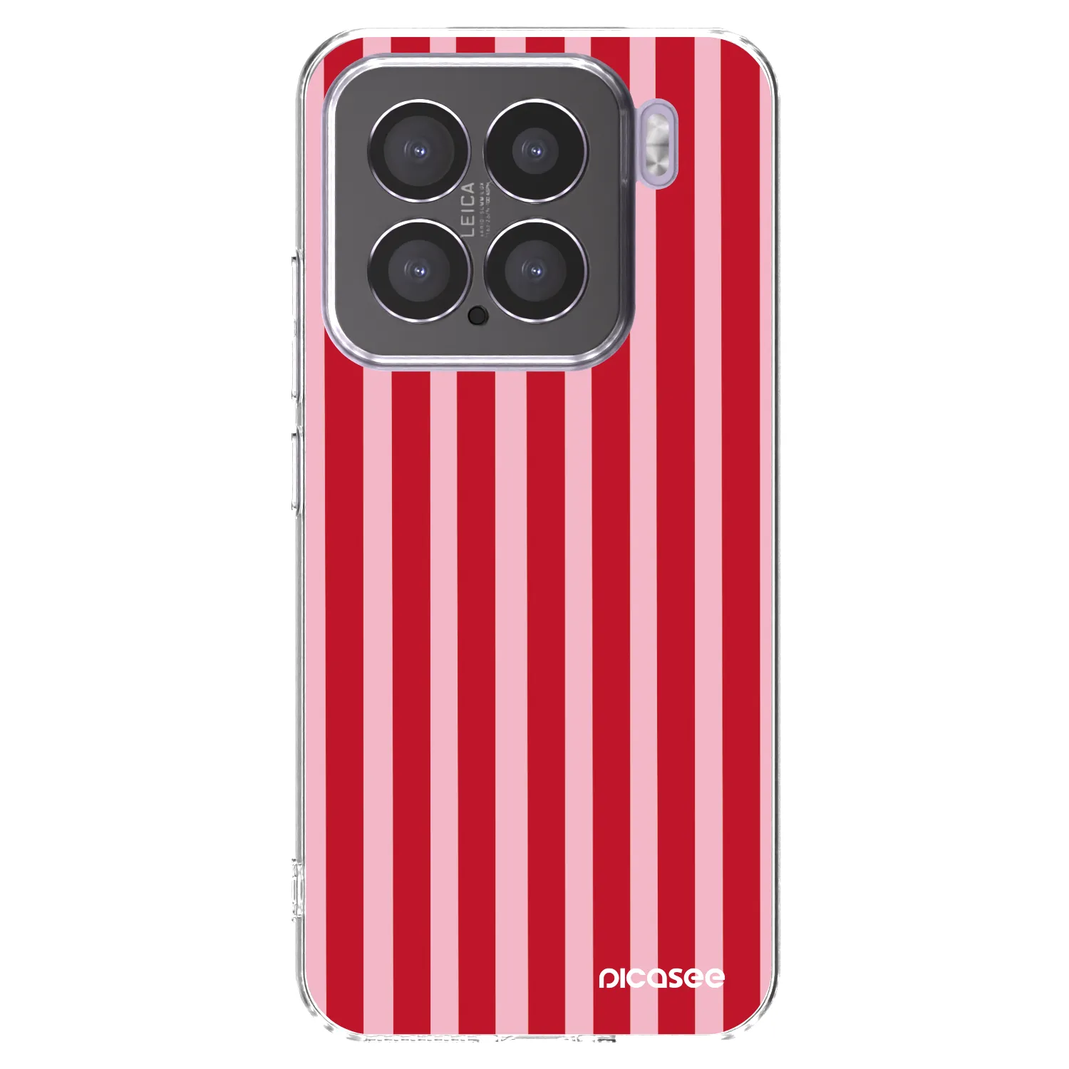 Picasee διαφανής θήκη σιλικόνης Xiaomi 15 - Lines red