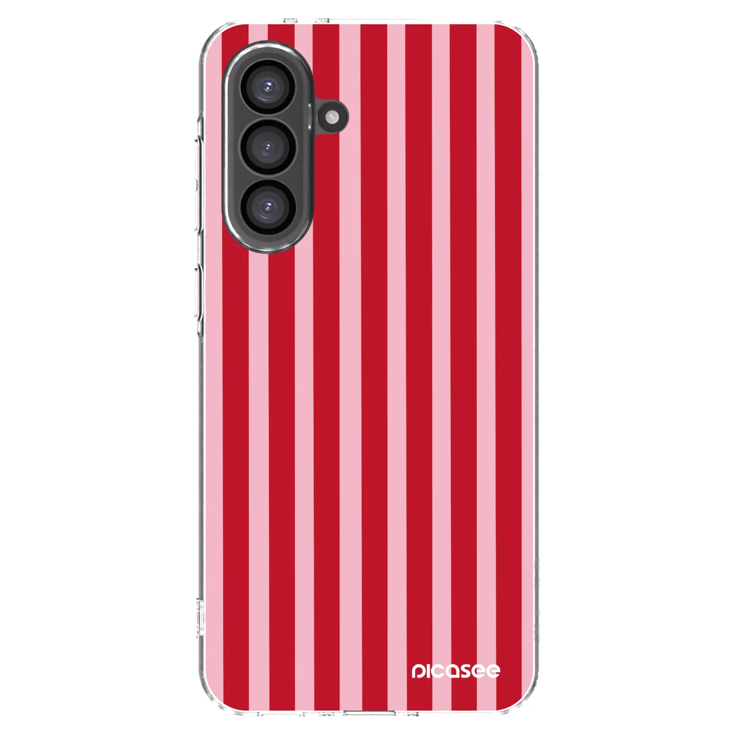 Picasee διαφανής θήκη σιλικόνης Samsung Galaxy A56 5G A566B - Lines red