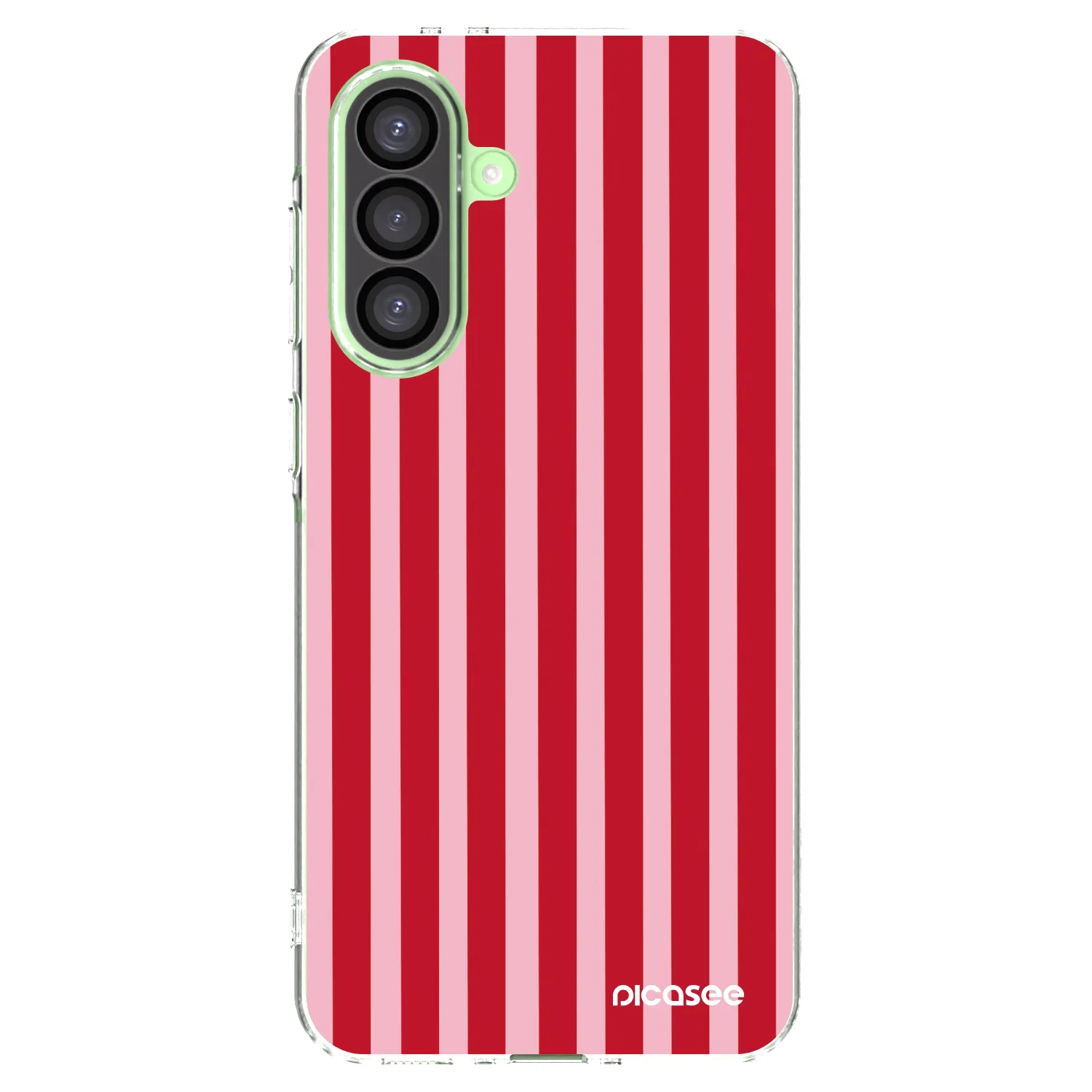 Picasee διαφανής θήκη σιλικόνης Samsung Galaxy A26 5G A266B - Lines red