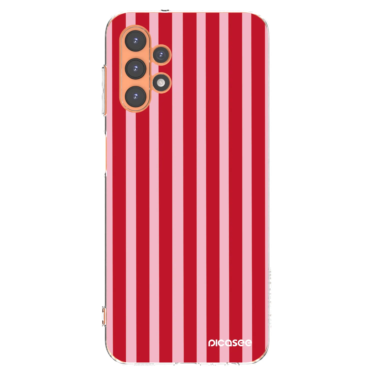 Picasee διαφανής θήκη σιλικόνης Samsung Galaxy A13 5G - Lines red