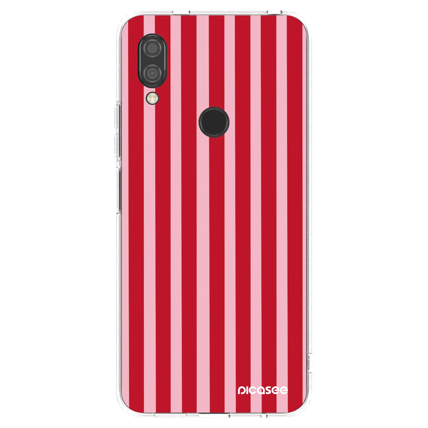 Picasee διαφανής θήκη σιλικόνης Xiaomi Redmi 7 - Lines red