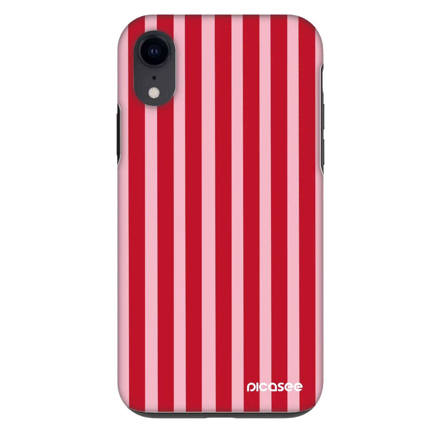 Picasee Fashion Case για Apple iPhone XR - Lines red