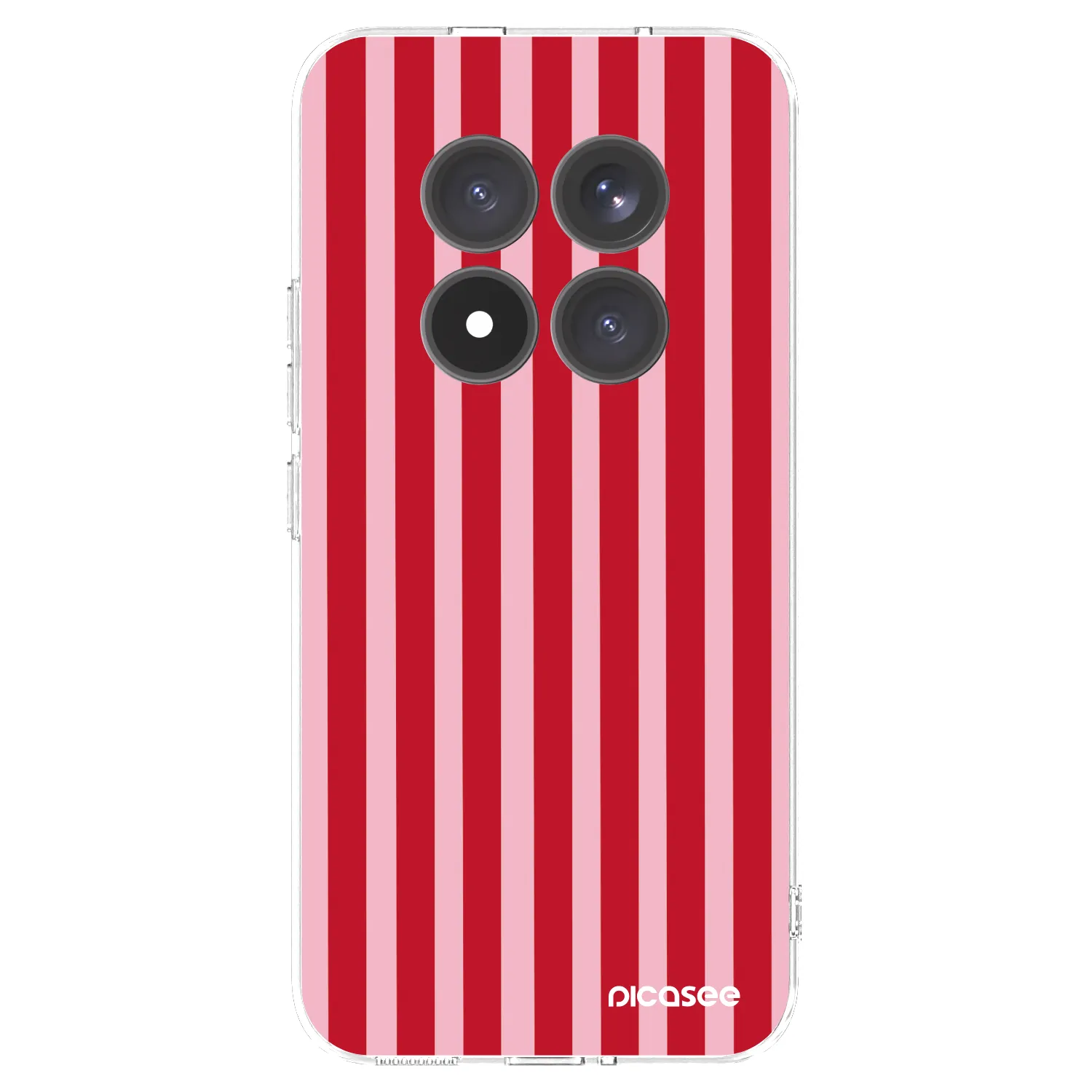 Picasee διαφανής θήκη σιλικόνης Xiaomi Redmi Note 15 Pro+ - Lines red