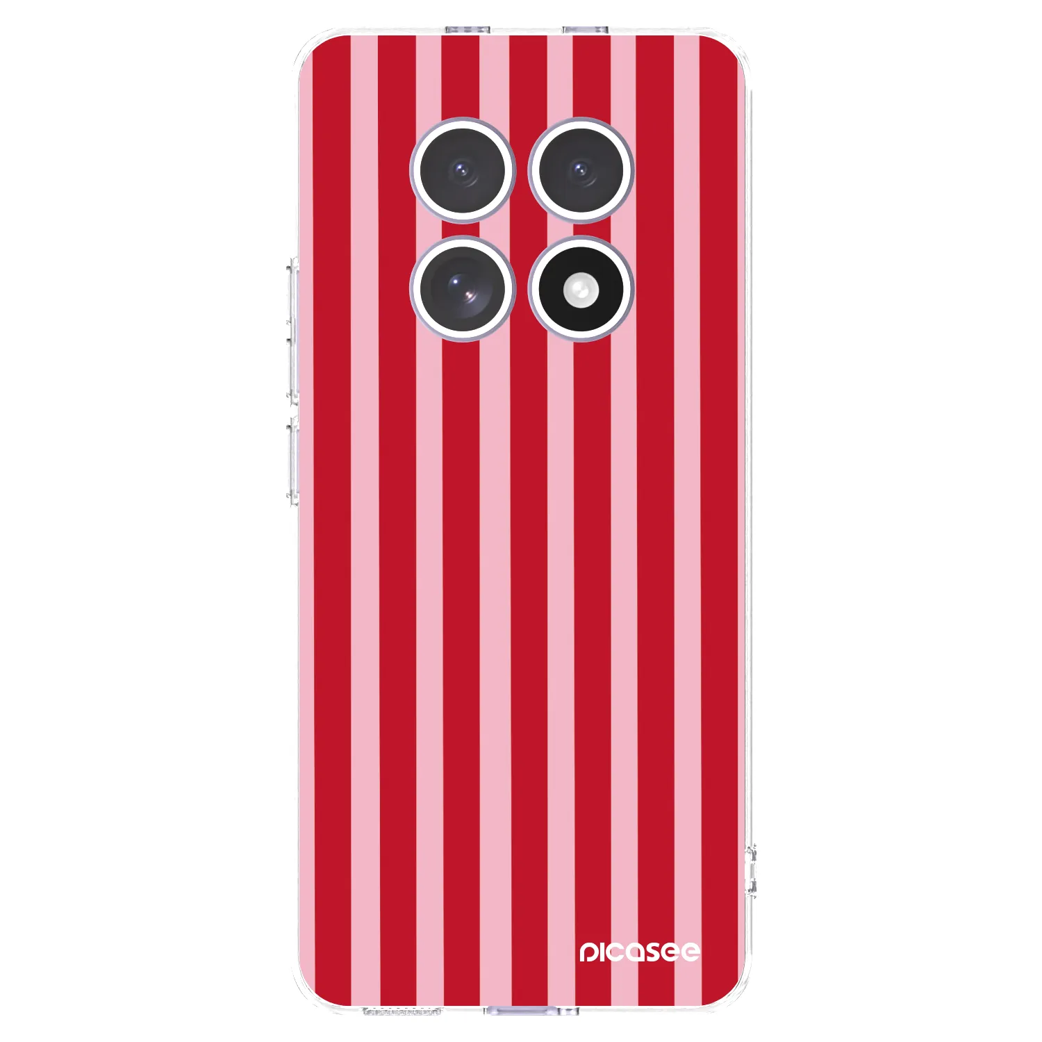 Picasee διαφανής θήκη σιλικόνης Xiaomi Redmi Note 15 4G - Lines red