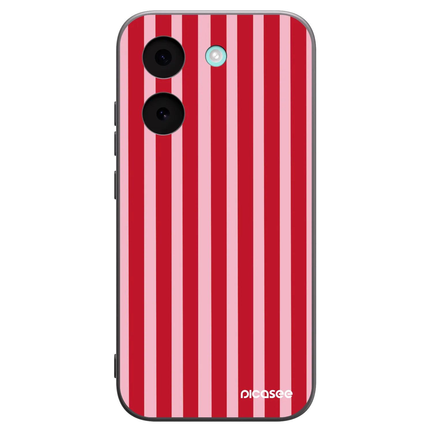 Picasee Μαύρη θήκη σιλικόνης για Xiaomi Poco X8 Pro - Lines red