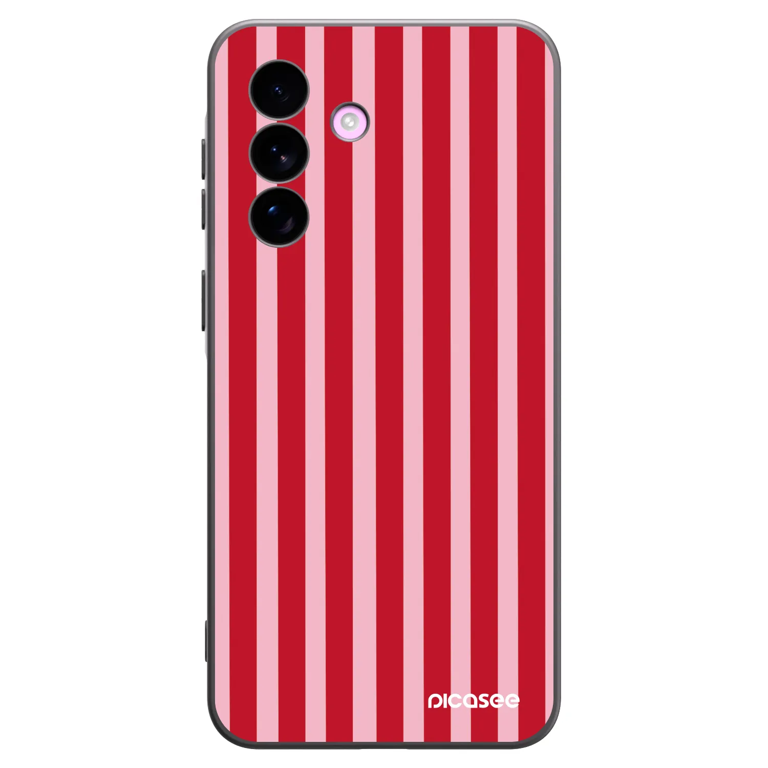 Picasee Μαύρη θήκη σιλικόνης για Samsung Galaxy A57 5G - Lines red