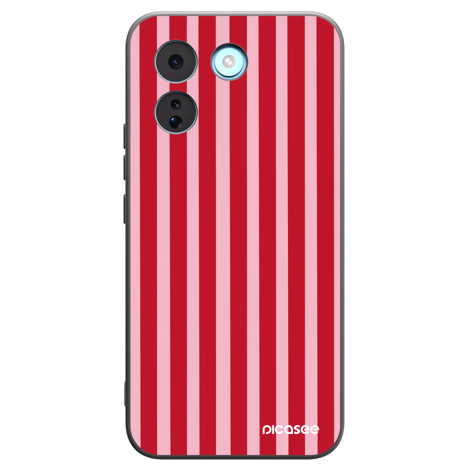Picasee Μαύρη θήκη σιλικόνης για Xiaomi Redmi Note 17 Pro MAX 5G - Lines red