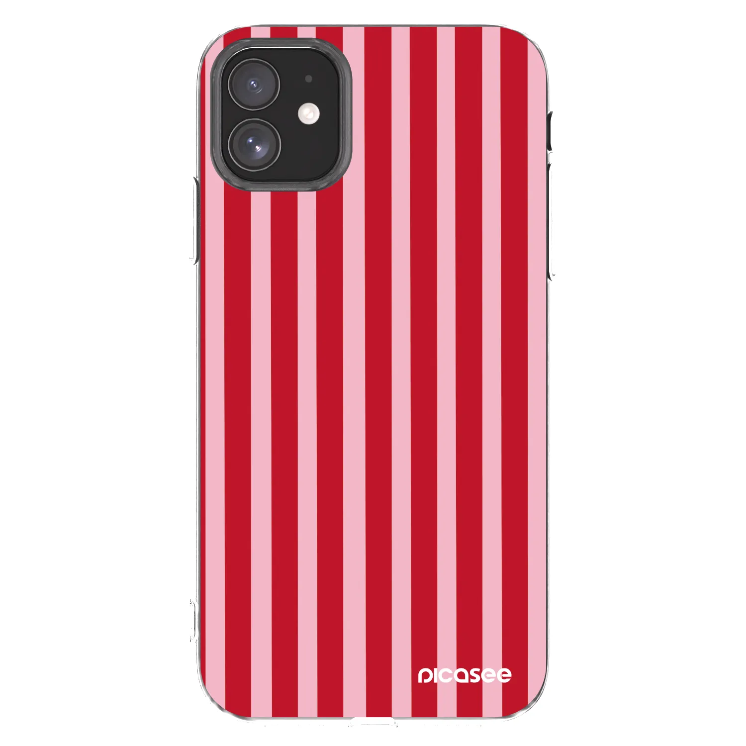 Picasee διαφανής θήκη σιλικόνης Apple iPhone 11 - Lines red