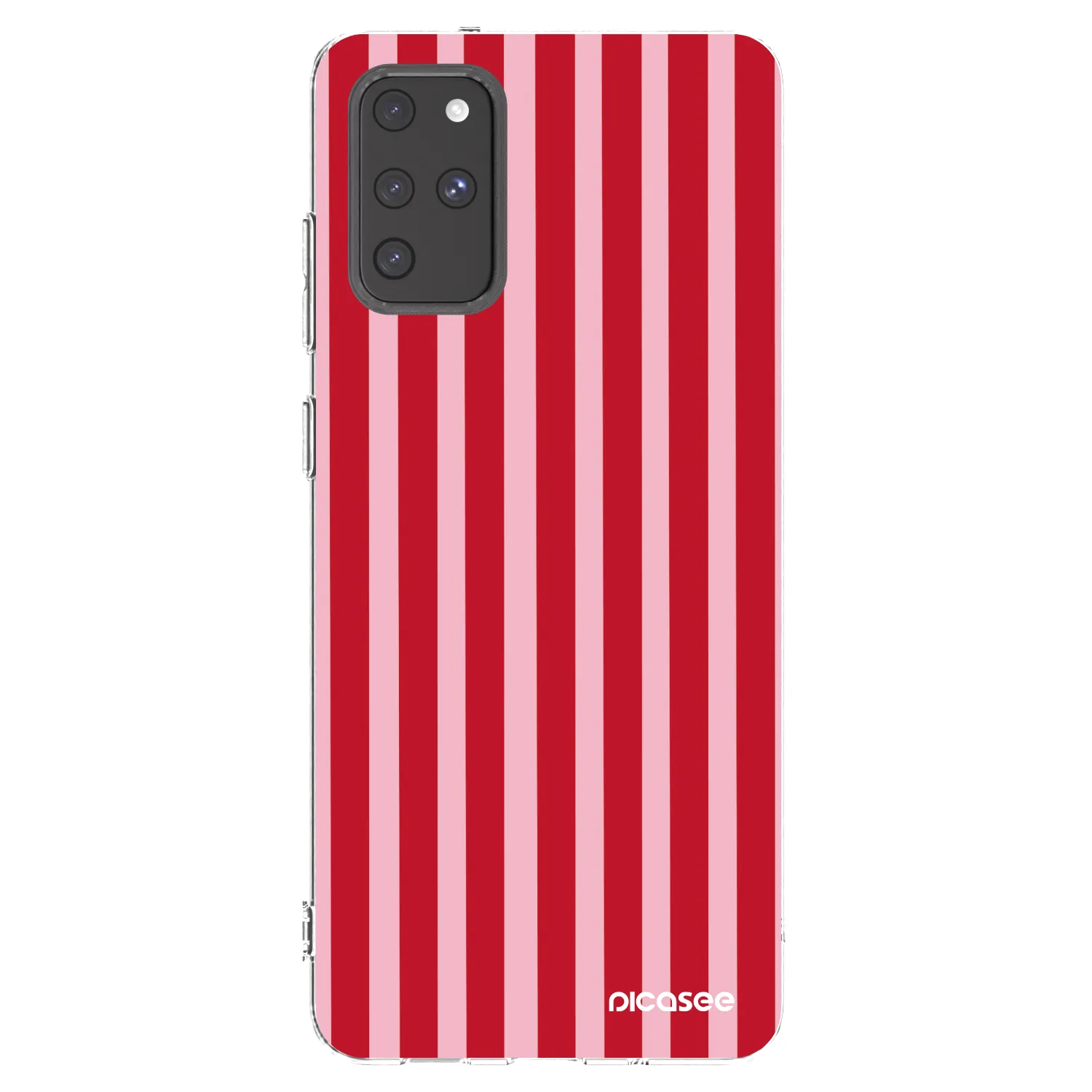 Picasee διαφανής θήκη σιλικόνης Samsung Galaxy S20+ G985F - Lines red