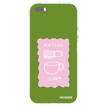 Picasee διαφανής θήκη σιλικόνης Apple iPhone 5/5S/SE - Matcha club