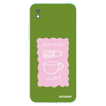 Picasee Μαύρη θήκη σιλικόνης για Xiaomi Redmi 9A - Matcha club