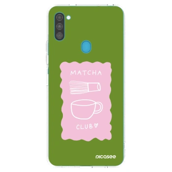 Picasee διαφανής θήκη σιλικόνης Samsung Galaxy M11 - Matcha club