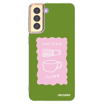 Picasee διαφανής θήκη σιλικόνης Samsung Galaxy S21+ 5G G996F - Matcha club