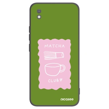 Picasee Μαύρη θήκη σιλικόνης για Xiaomi Redmi 9AT - Matcha club