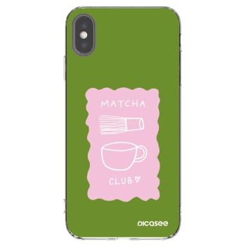 Picasee διαφανής θήκη σιλικόνης Apple iPhone XS Max - Matcha club