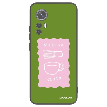 Picasee Μαύρη θήκη σιλικόνης για Xiaomi 12 - Matcha club