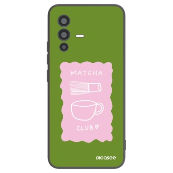 Picasee Μαύρη θήκη σιλικόνης για Vivo V23 5G - Matcha club