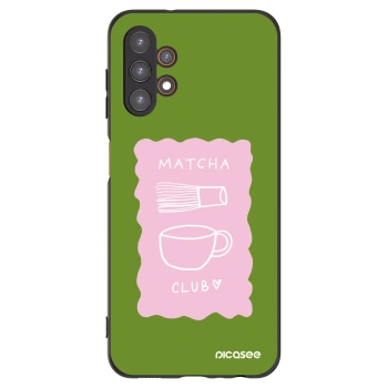 Picasee Μαύρη θήκη σιλικόνης για Samsung Galaxy A13 4G A135 - Matcha club